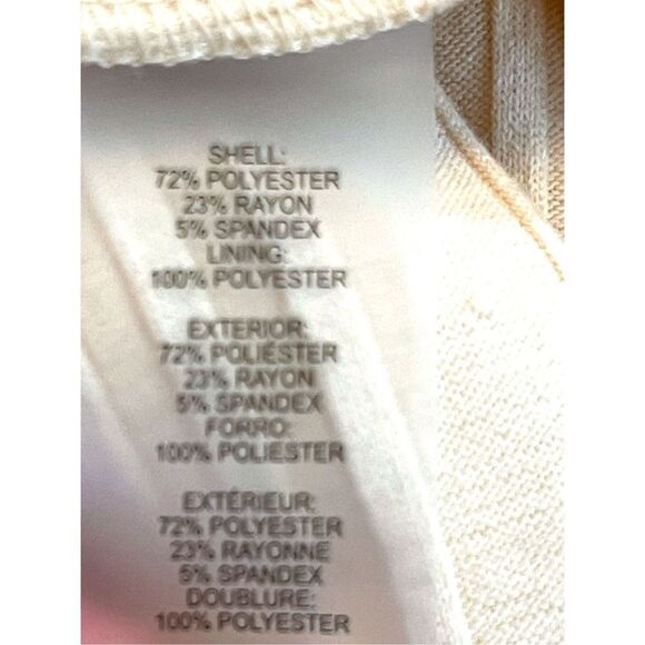 Kensie Dress Women's Cream V-Neck Long-Sleeve A-Line Midi Dress Size XS NWT - Picture 12 of 12